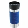 Cilio Isoliertrinkbecher 360ml blauschwarzsilberfarben^ Thermogefäße
