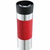 Thermogefäße>Cilio Isoliertrinkbecher 500ml silberfarbenrotschwarz