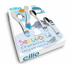 Kinderbestecke>Cilio Kinderbesteck silberfarben