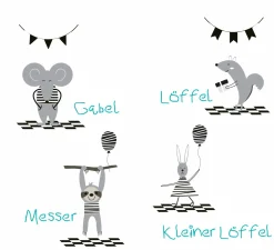 Kinderbestecke>Cilio Kinderbesteck 4tlg. silberfarben