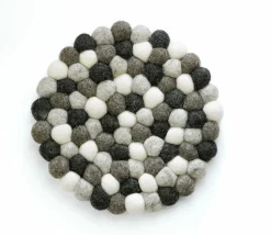 Cilio Untersetzer 21cm schwarzweißgrau^ Untersetzer