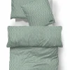 Satin>Cinque -Satin-Bettwäsche grün