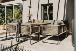COSMIC-COLLECTION Dining Rope Ecklounge schwarz^ Gartenlounge Sets