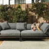 Gartensofas>COSMIC-COLLECTION Garten- Bigsofa schwarzgrau