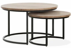 Couch- & Beistelltische> Couchtisch 2 tlg. braun