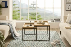Couchtisch 2er Set braun^ Couch- & Beistelltische