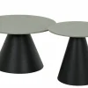 Couchtisch 2er-Set grauschwarz^ Couch- & Beistelltische