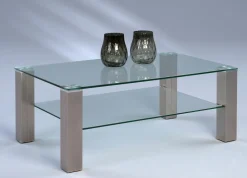 Couch- & Beistelltische> Couchtisch rechteckig transparent