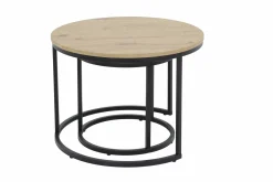 Couchtisch-Set beige^ Couch- & Beistelltische