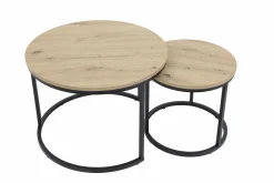 Couchtisch-Set beige^ Couch- & Beistelltische