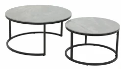 Couch- & Beistelltische> Couchtisch-Set grau