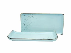 CreaTable BBQ Platte 33x16.5cm blau^ Serviergeschirr