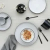 CreaTable Kombigeschirr 16tlg schwarzweiß^ Geschirrsets