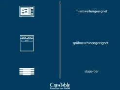 CreaTable Müslischale 700ml beige^ Schüsseln & Schalen