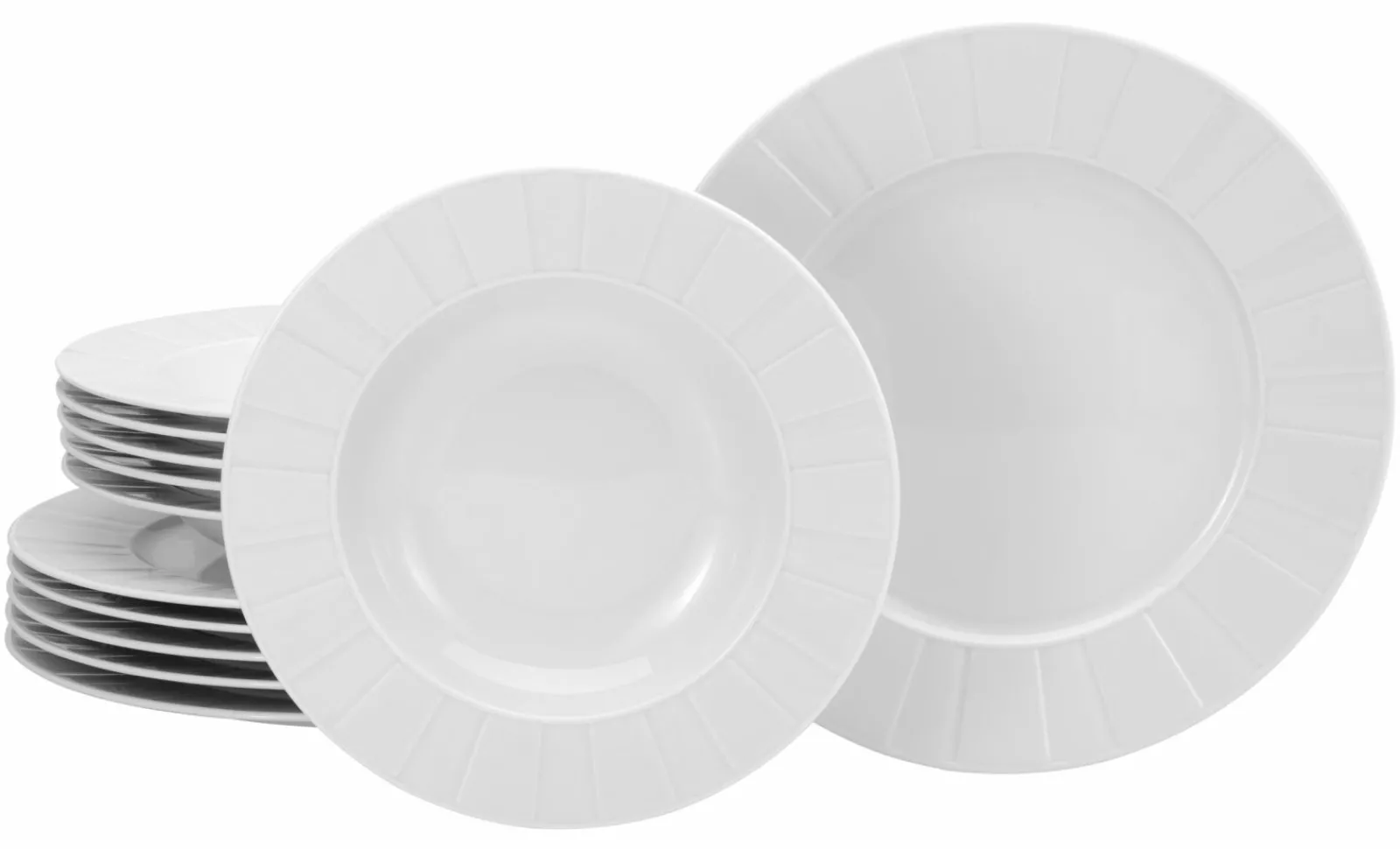 Geschirrsets>CreaTable Tafelgeschirr 12tlg weiß