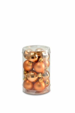 Dekoration>Decoris 16er Kugelbox 3,5cm orange