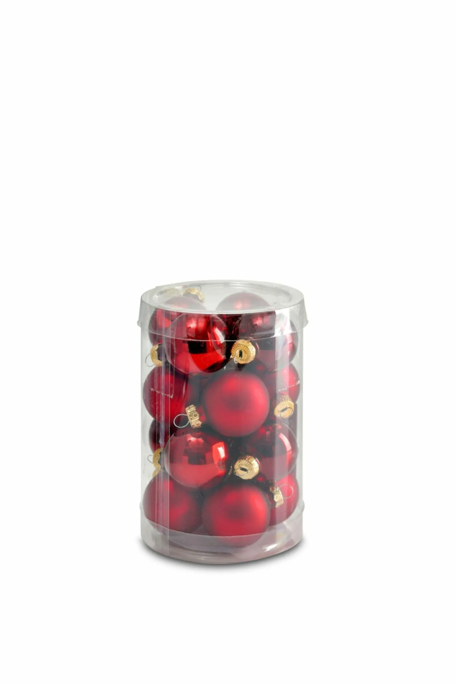 Dekoration>Decoris 16er Kugelbox 3,5cm rot