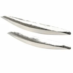 Dekoschale 81cm silberfarben^ Dekoration