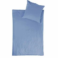 Linon-Renforce>Dero Textil Bettwäsche blau