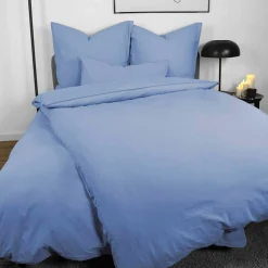 Linon-Renforce>Dero Textil Bettwäsche blau