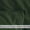 Dero Textil Bettwäsche grün^ Linon-Renforce
