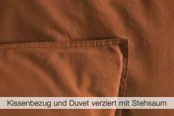 Linon-Renforce>Dero Textil Bettwäsche orange