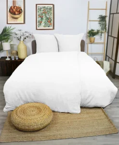 Dero Textil Musselin-Bettwäsche weiß^ Musselin