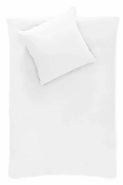 Dero Textil Musselin-Bettwäsche weiß^ Musselin