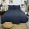 Dero Textil Musselin-Bettwäsche grau^ Linon-Renforce|Musselin