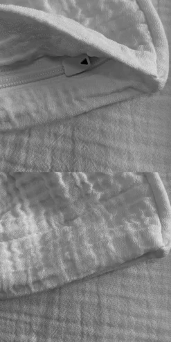 Dero Textil Musselin-Bettwäsche grau^ Musselin