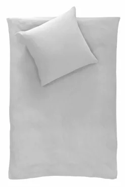 Dero Textil Musselin-Bettwäsche grau^ Musselin