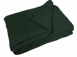 Wohndecken>Dero Textil Musselin-Wohndecke grün