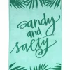 Strandlaken>Dero Textil Strandtuch Sandy & Salty grün