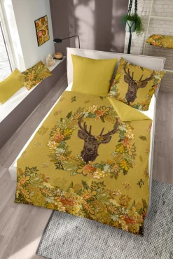 Dormisette Bettwäsche gelb^ Satin