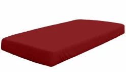 Bettlaken>Dormisette Jersey-Spannbettlaken rot