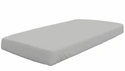 Bettlaken>Dormisette Jersey-Spannbettlaken silberfarben