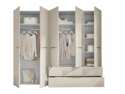 Kleiderschränke> Drehtürenkleiderschrank 5-trg. beige