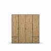 Kleiderschränke> Drehtürenschrank 4trg. braun