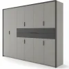 Kleiderschränke> Drehtürenschrank 10-trg. grau