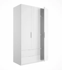 Kleiderschränke|Komplettzimmer> Drehtürenschrank weiß