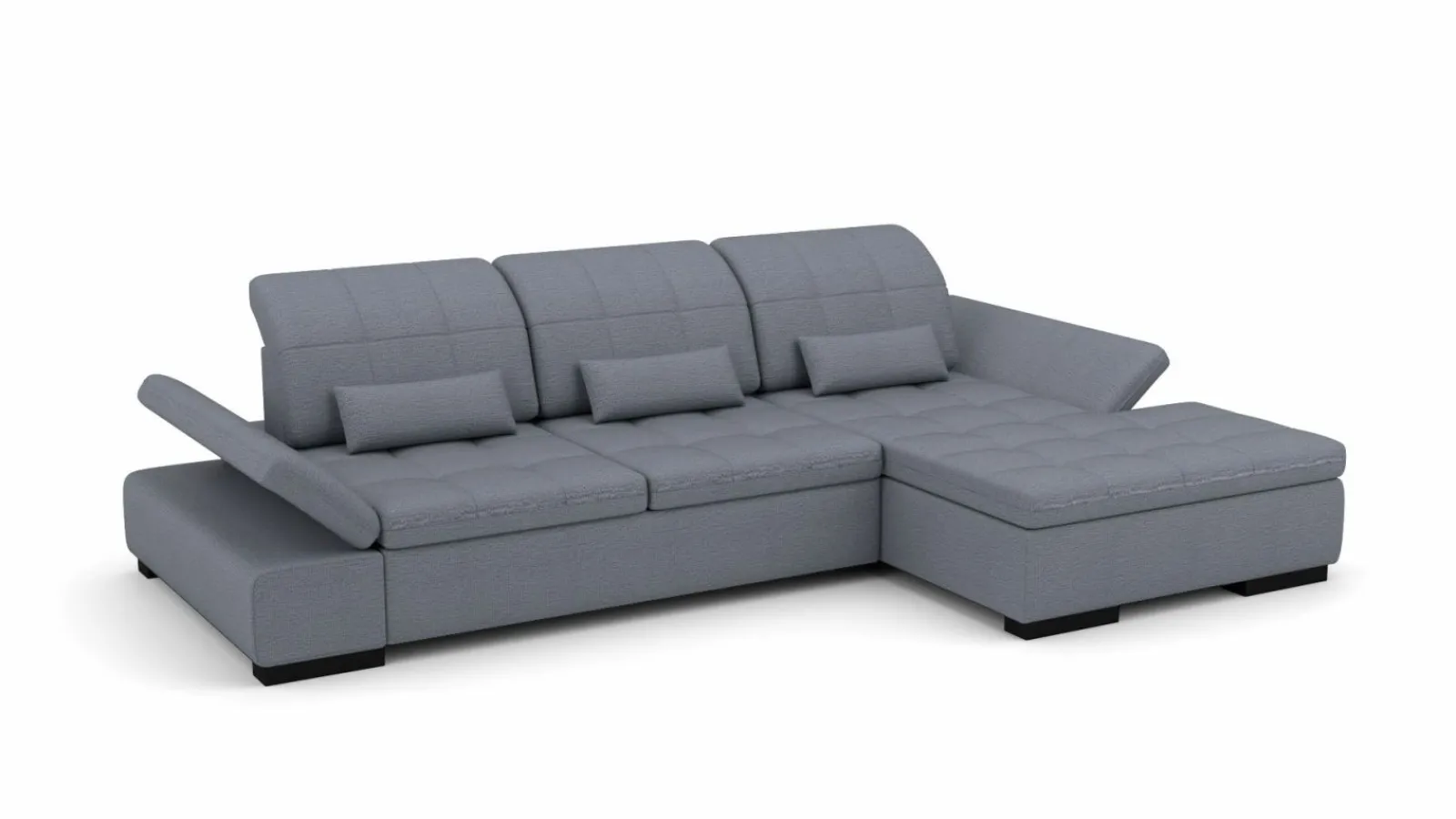 Sofas & Couches> Eckgarnitur blau