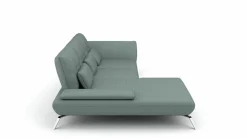 Sofas & Couches> Eckgarnitur blaugrau