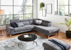 Sofas & Couches> Eckgarnitur grau