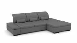 Sofas & Couches> Eckgarnitur grau