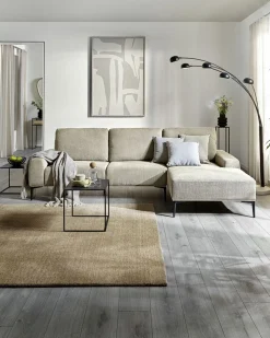 Eckgarnitur rechts braun^ Sofas & Couches