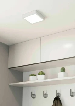 Deckenleuchten>Eglo LED-Aufbauleuchte 1flg weiß