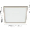 Eglo LED-Aufbauleuchte 1flg silberfarben^ Deckenleuchten
