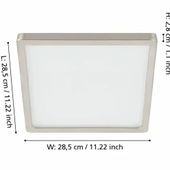 Eglo LED-Aufbauleuchte 1flg silberfarben^ Deckenleuchten