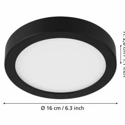 Eglo LED-Aufbauleuchte 1flg schwarz^ Deckenleuchten