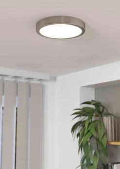 Eglo LED-Aufbauleuchte 1flg silberfarben^ Deckenleuchten